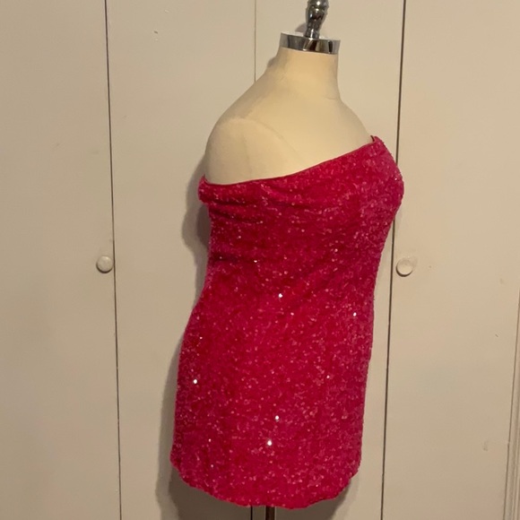 Pink Sequins Dress - Picture 5 of 13